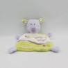 Doudou plat chien mauve vert blanc Chic For Me SAUTHON