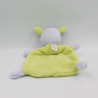 Doudou plat chien mauve vert blanc Chic For Me SAUTHON