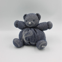 Doudou ours bleu jean Denim KALOO