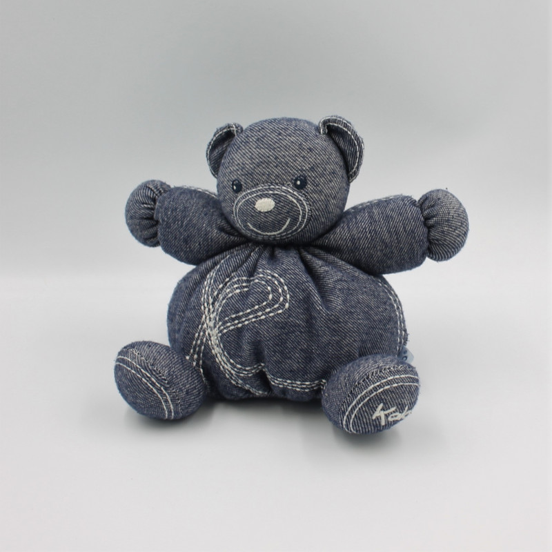 Doudou ours bleu jean Denim KALOO