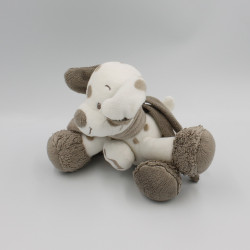 Doudou musical chien blanc beige Max Noa et Tom NATTOU