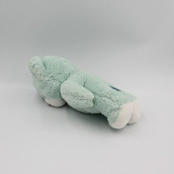 Ancienne peluche ours bleu vert NOUNOURS