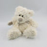 Doudou peluche ours blanc gris I2C KIABI BEBE
