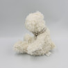 Doudou peluche ours blanc gris I2C KIABI BEBE