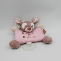 Doudou biche rose BEBE A BORD NATTOU