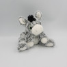 Peluche doudou ane gris blanc DANI