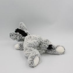 Peluche doudou ane gris blanc DANI
