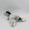 Peluche doudou ane gris blanc DANI