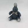 Petit doudou peluche Lapin bleu Moulin Roty