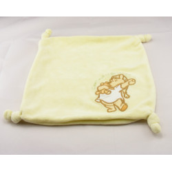 Doudou Plat zip Winnie l'Ourson Jaune Disney Baby