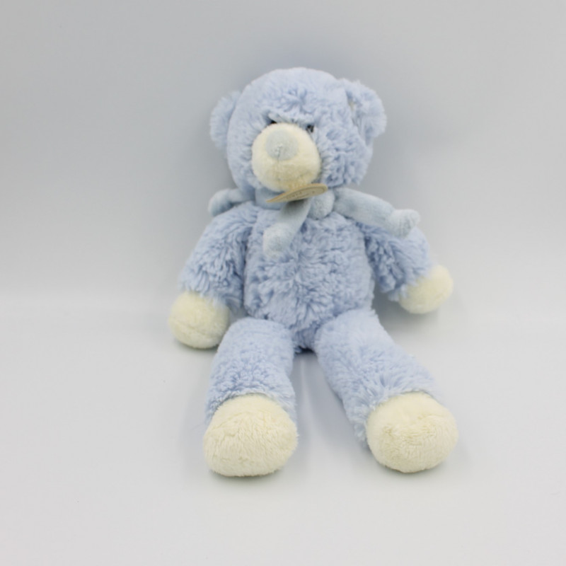 Doudou et compagnie ours bleu écharpe Bonbon