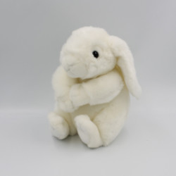 Peluche lapin blanc toute douce GIPSY