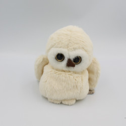 Peluche Hibou chouette écru blanc BUKOWSKI