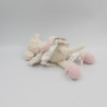 Doudou souris blanche rose grise Oscar J-LINE