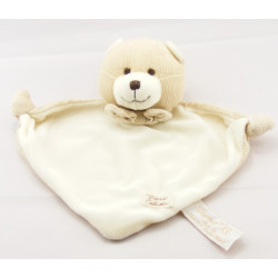 Doudou ours beige blanc TIAMO COLLECTION