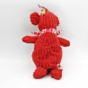 Doudou Bogos le singe rouge LES DEGLINGOS 30 cm