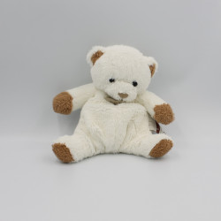 Doudou ours blanc beige marron HISTOIRE D'OURS