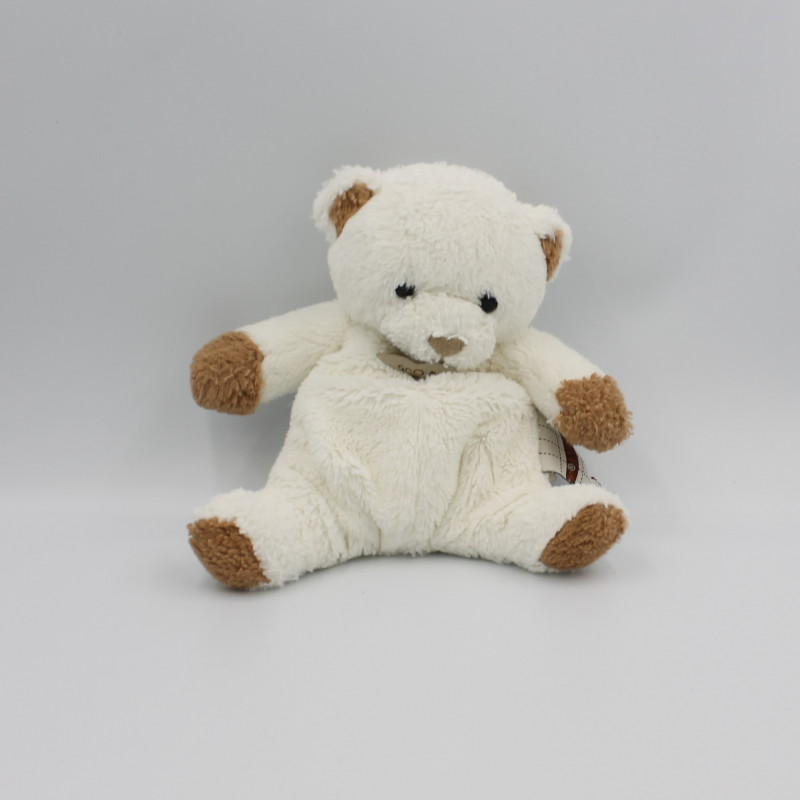 Doudou ours blanc beige marron HISTOIRE D'OURS