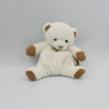 Doudou ours blanc beige marron HISTOIRE D'OURS