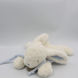 Doudou et compagnie lapin blanc bleu tout doux Bonbon 32 cm