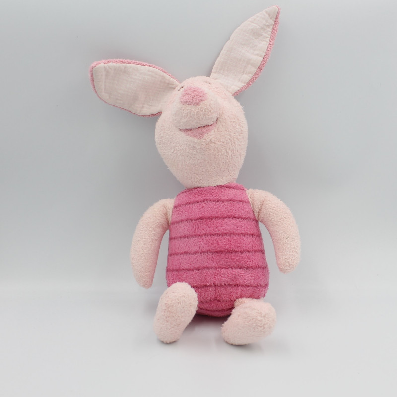 Doudou Porcinet vichy rose DISNEY