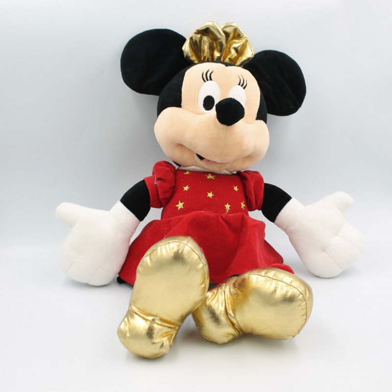 Peluche minnie robe rouge étoiles DISNEY NICOTOY 42 cm 