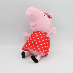 Doudou cochon rose rouge pois PEPPA PIG
