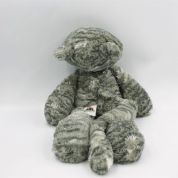 Peluche doudou chat tigré gris JELLYCAT