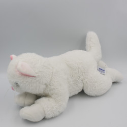 Doudou peluche chat blanc SANDY