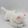 Doudou peluche chat blanc SANDY