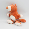 Doudou renard orange slip rayé TAPE A L'OEIL