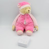 Doudou musical avec sons intra utérins ours rose Doodoo BABIAGE