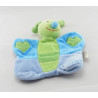 Doudou marionnette papillon bleu vert UN REVE DE BEBE