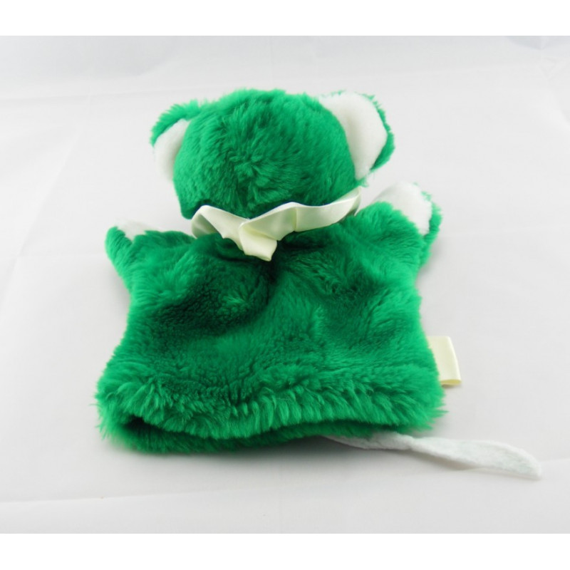 Doudou marionnette souris verte BABY NAT 