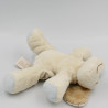 Petit Doudou chien blanc bleu beige TIAMO COLLECTION