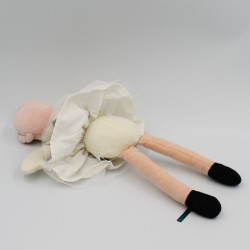 Doudou poupée orange blanc rose tutu Eloise Les Parisiennes MOULIN ROTY