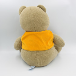 Grand Doudou ours marron orange jaune bleu CHICCO