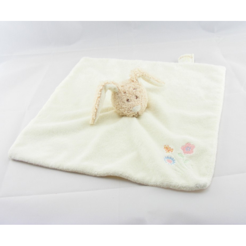 Doudou plat lapin blanc cerf volant BENGY