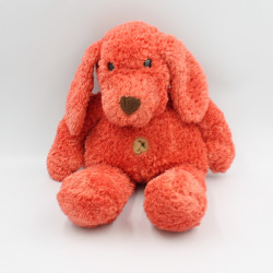 Doudou peluche chien rouge AJENA