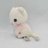 Doudou chat blanc rose H&M