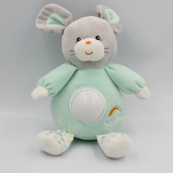 Doudou veilleuse souris gris vert escargot GIPSYo