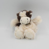 Doudou peluche vache écru marron HISTOIRE D'OURS