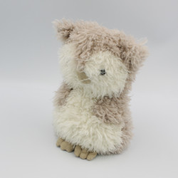 Peluche oiseau chouette hibou beige blanc JELLYCAT