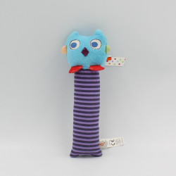 Doudou baton pouet hochet oiseau hibou chouette KALOO