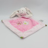 Doudou plat lapin rose hibou écureuil MOTS D'ENFANTS