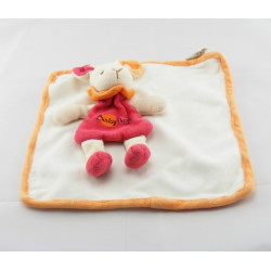 Doudou lapin rouge mouchoir BABY NAT