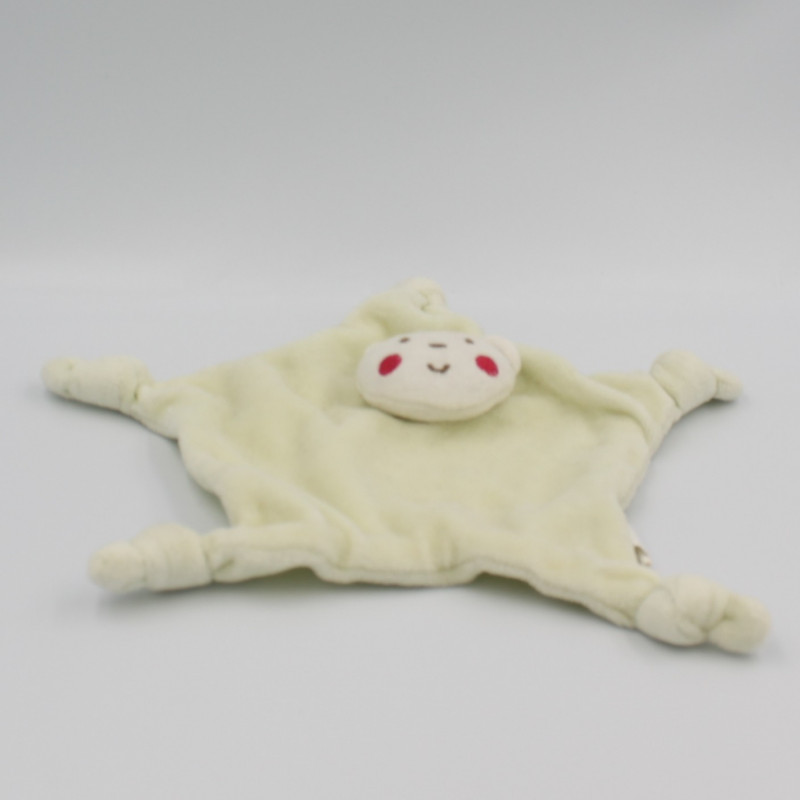 Doudou plat ours vert SIPLEC