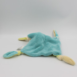 Doudou plat carré bleu vert Sophie la girafe VULLI