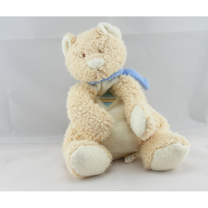 Doudou plat lapin blanc cerf volant BENGY