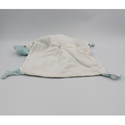 Doudou plat loup bleu blanc gris Lulu Chéri SAUTHON